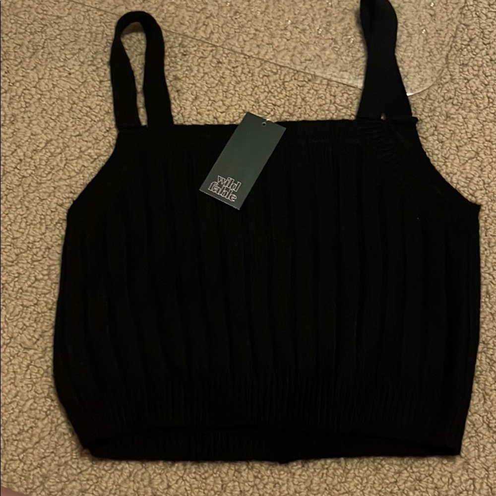Wild Fable knit black tank! NWT!